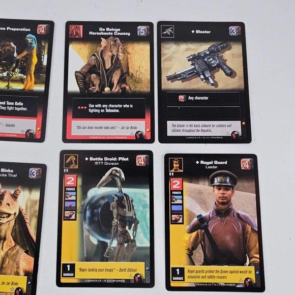 1999 Star Wars Young Jedi CCG Collectible Trading Card Game Lot of 11 - Picture 3 of 8